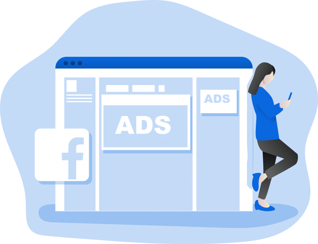 Facebook廣告服務 1 facebook ad monochromatic