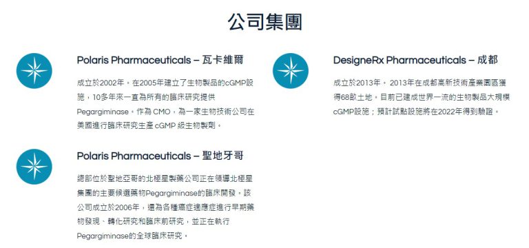 網頁設計成功案例 - 北極星 4 北極星集團