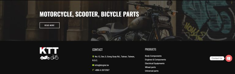 網頁設計成功案例 - 銓金貿易 4 MOTORCYCLE, SCOOTER, BICYCLE PARTS