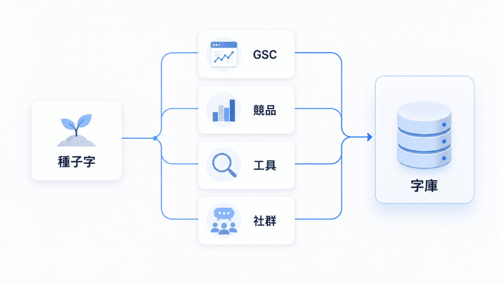SEO 關鍵字研究怎麼做?主要關鍵字、長尾關鍵字介紹 1 怎麼把關鍵字研究擴充成一整份字庫?