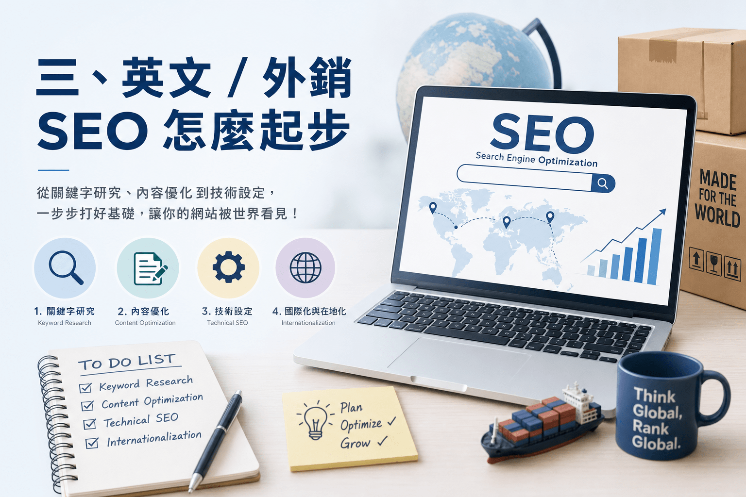 製造業 SEO 怎麼做?採購在搜什麼、官網要先補哪幾頁 3 外銷要不要做英文 SEO