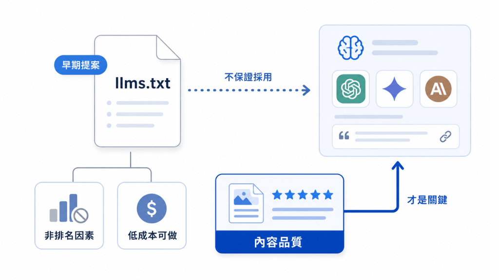 llms.txt 是什麼?設定教學、範例與對 AI 引用的真實影響 3 10 01 44