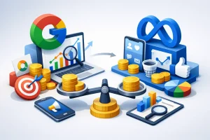 行銷知識 9 Google廣告與Meta廣告比較,中小企業如何分配預算並建立可追蹤轉單策略